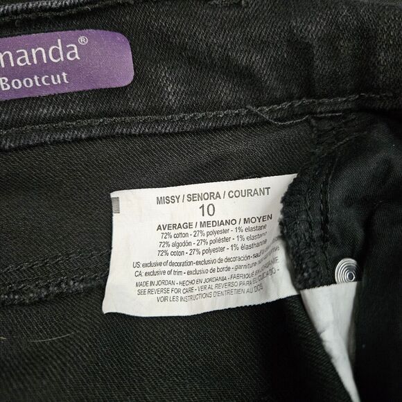 Gloria Vanderbilt Amanda Boot Cut Womens Jeans Size 10 Cotton Blend Stretch - Picture 8 of 12